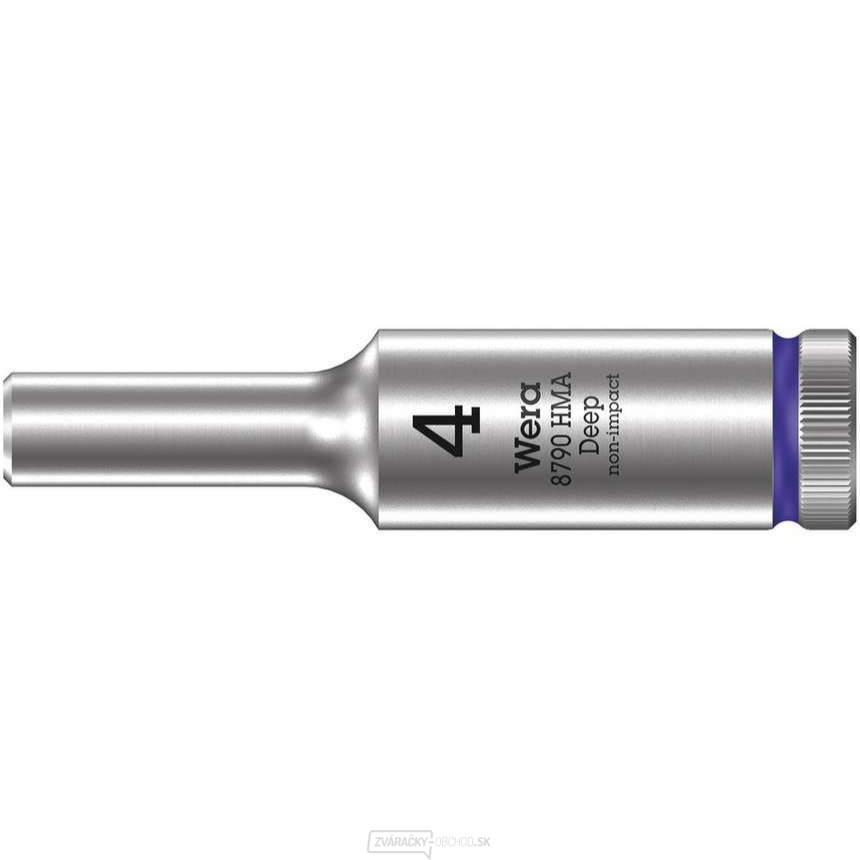 Wera 004500 Nástrčná hlavica Zyklop 1/4" 6 hrana 4 mm typ 8790 HMA - hlboká