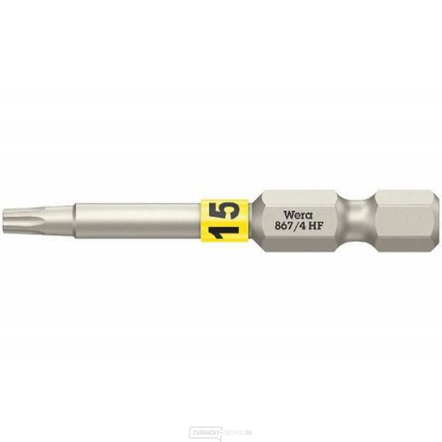 Wera 060507 Skrutkovací bit 1/4" TX 15 867/4 Torx® HF s funkciou držania