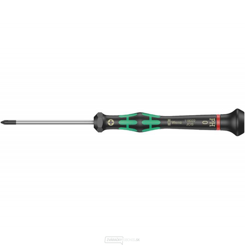 Wera 118022 Krížový skrutkovač PH 0x60 mm na použitie v elektronike Kraftform Micro typ 2050