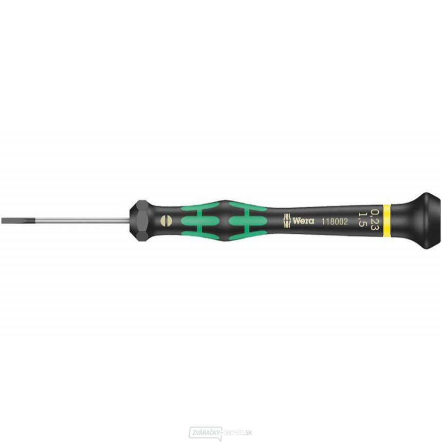 Wera 118002 Plochý skrutkovač 0,23x1,5x40 mm na použitie v elektronike Kraftform Micro typ 2035