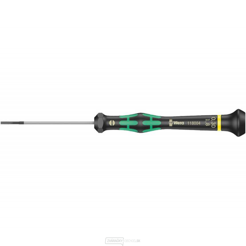 Wera 118004 Plochý skrutkovač 0,3x1,8x60 mm na použitie v elektronike Kraftform Micro typ 2035
