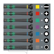 Wera 118076 Šesťhranný skrutkovač 1/16 "x60 mm na použitie v elektronike Kraftform Micro typ 2054, palec Náhľad