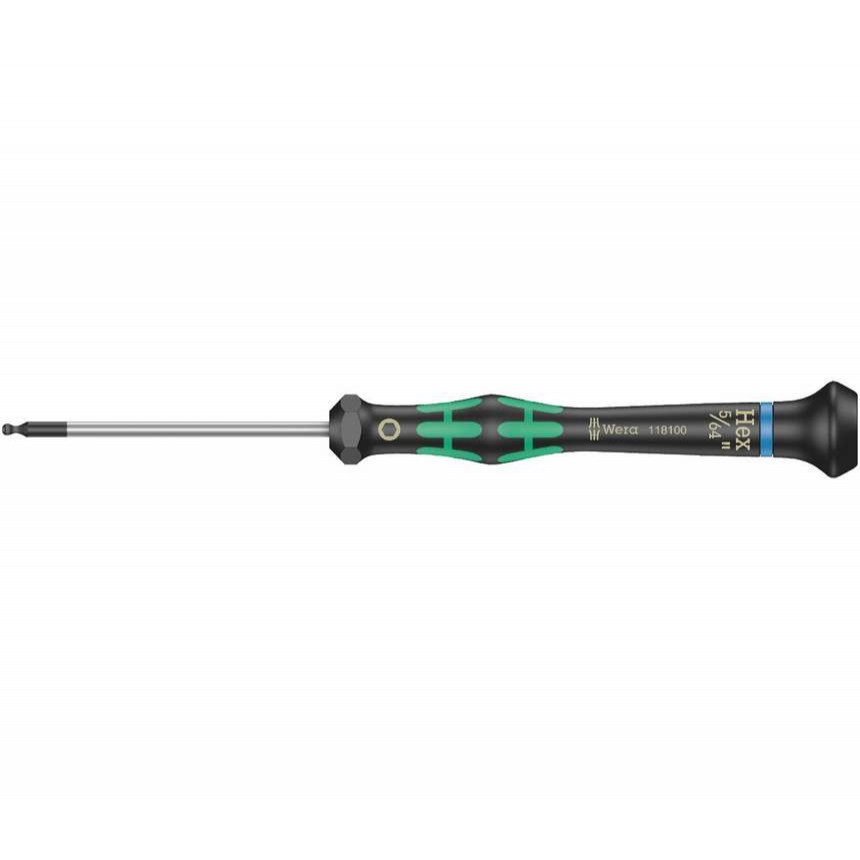 Wera 118078 Šesťhranný skrutkovač 5/64 "x60 mm na použitie v elektronike Kraftform Micro typ 2054, palec