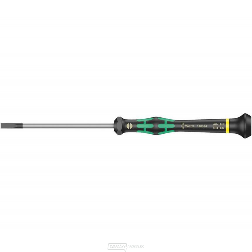 Wera 118014 Plochý skrutkovač 0,8x4x80 mm na použitie v elektronike Kraftform Micro typ 2035