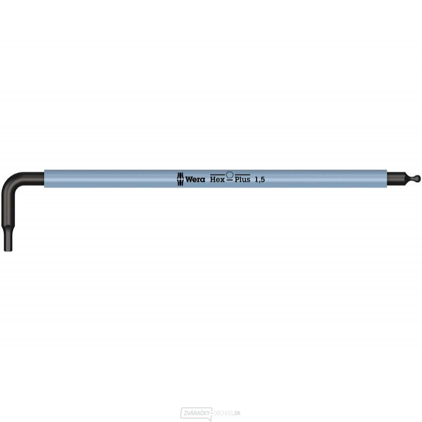 Wera 022600 Nástrčný kľúč viacfarebný, metrický, BlackLaser, 1,5 x 90 mm typ 950 SPKL