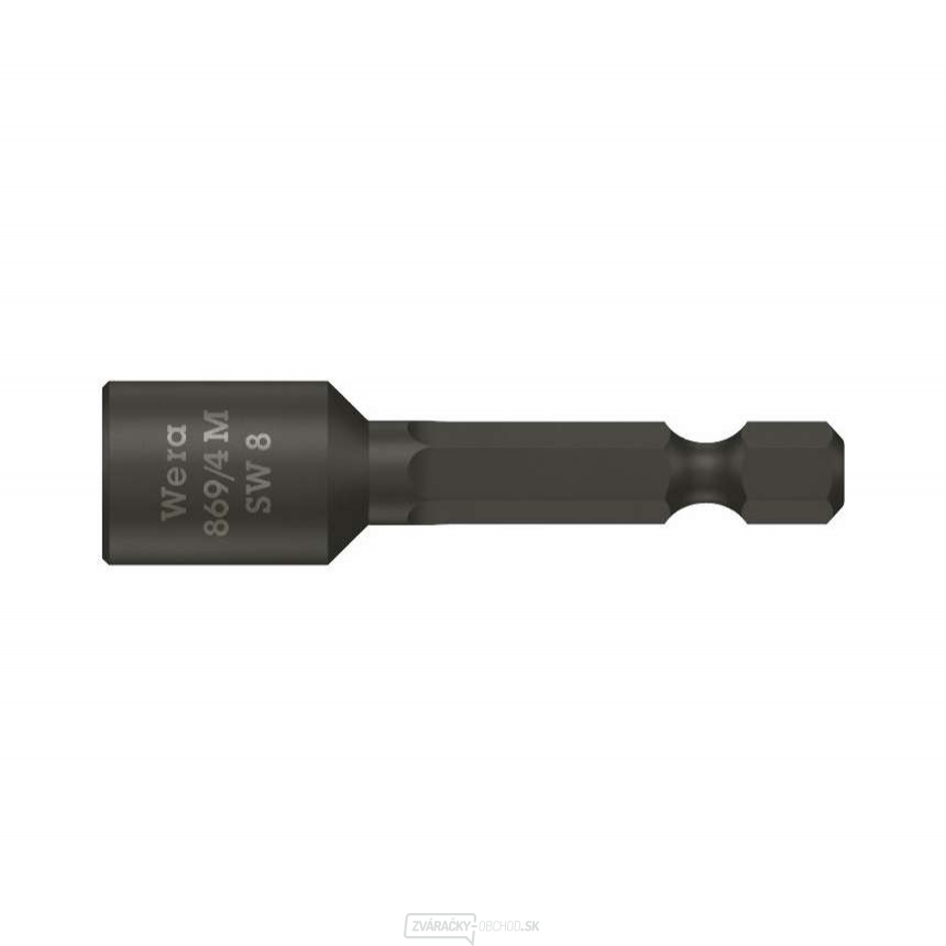 Wera 060423 Nástrčná hlavica 1/4" so šesťhranom 8 x 50 mm typ 869/4 M