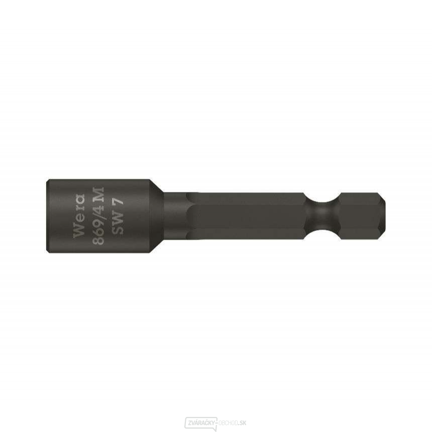 Wera 060422 Nástrčná hlavica 1/4" so šesťhranom 7 x 50 mm typ 869/4 M