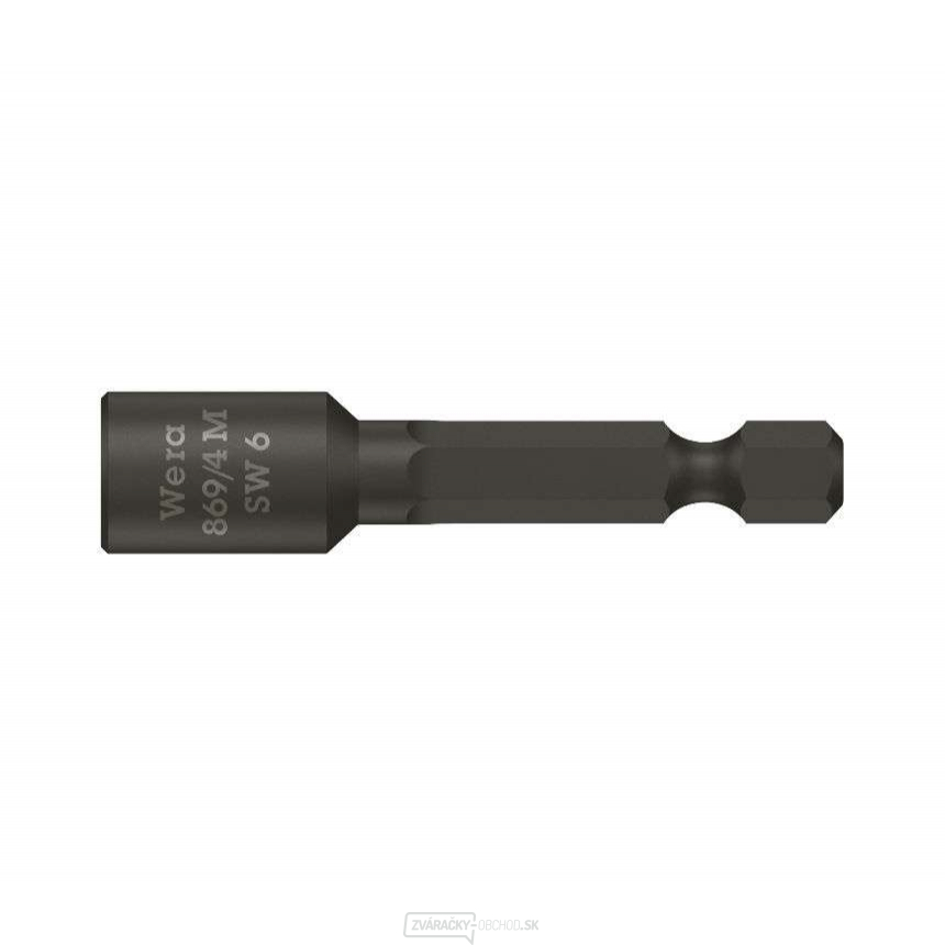 Wera 060421 Nástrčná hlavica 1/4" so šesťhranom 6 x 50 mm typ 869/4 M
