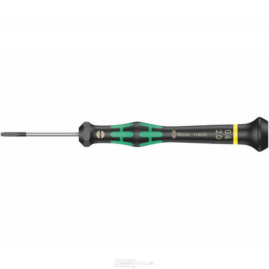 Wera 118005 Plochý skrutkovač 0,4x2x40 mm na použitie v elektronike Kraftform Micro typ 2035 Wera 118005 Plochý skrutkovač 0,4x2x40 mm na použitie v elektronike Kraftform Micro typ 2035 gallery main image