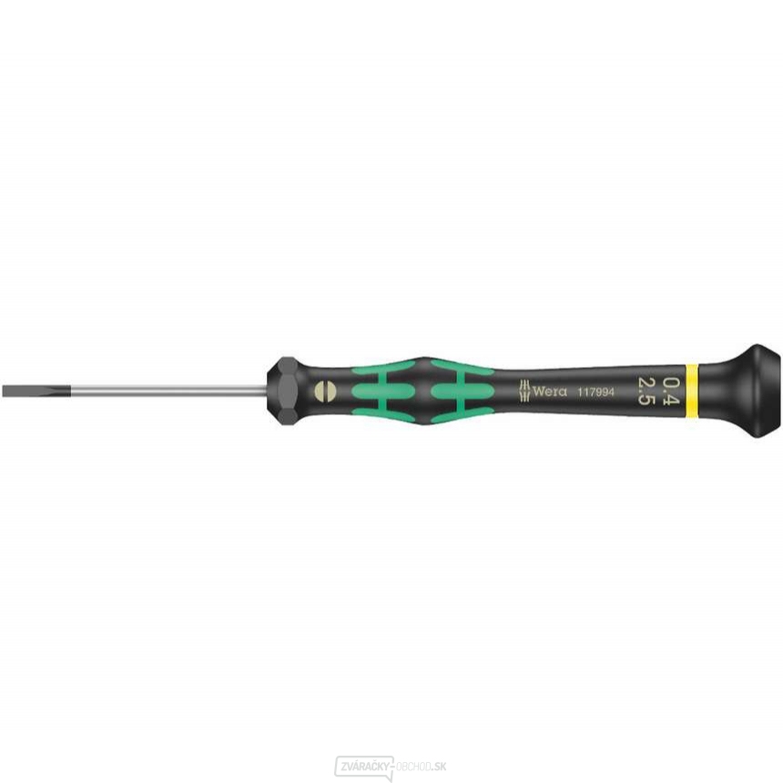 Wera 117994 Plochý skrutkovač 0,4x2,5x50 mm na použitie v elektronike Kraftform Micro typ 2035