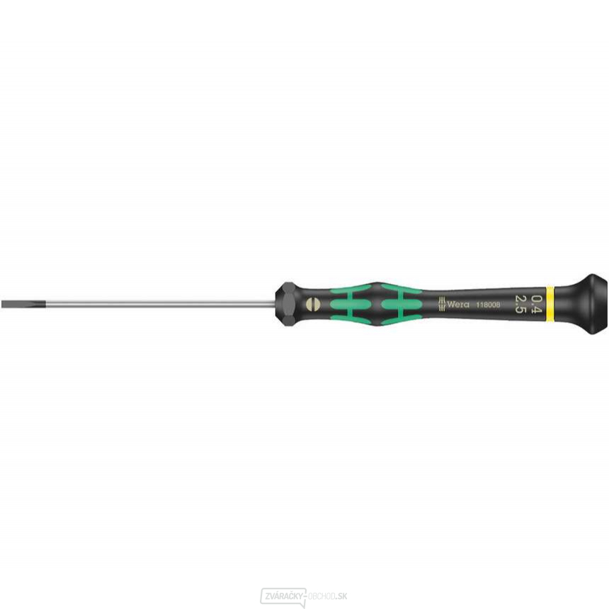 Wera 118008 Plochý skrutkovač 0,4x2,5x80 mm na použitie v elektronike Kraftform Micro typ 2035 Wera 118008 Plochý skrutkovač 0,4x2,5x80 mm na použitie v elektronike Kraftform Micro typ 2035 gallery main image
