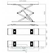 Nožnicový zdvihák 3000 kg na podlahu Nožnicový zdvihák 3000 kg na podlahu náhled