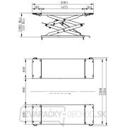Nožnicový zdvihák na podlahu 3 t náhled