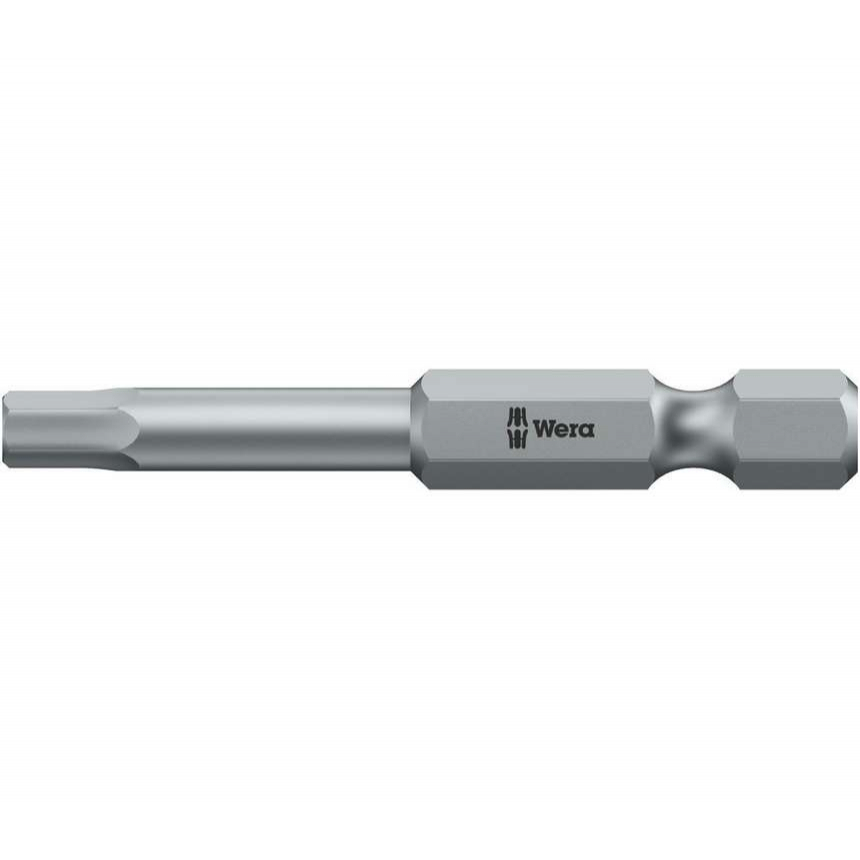 Wera 059610 Inbusový bit 4,0 mm - 840/4 Z Hex-Plus. Skrutkovací bit 1/4" Hex, 50 mm, pre skrutky so šesťhrannou hlavou