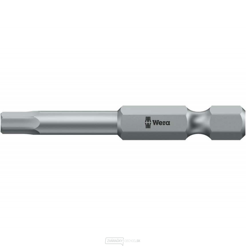Wera 059610 Inbusový bit 4,0 mm - 840/4 Z Hex-Plus. Skrutkovací bit 1/4" Hex, 50 mm, pre skrutky so šesťhrannou hlavou