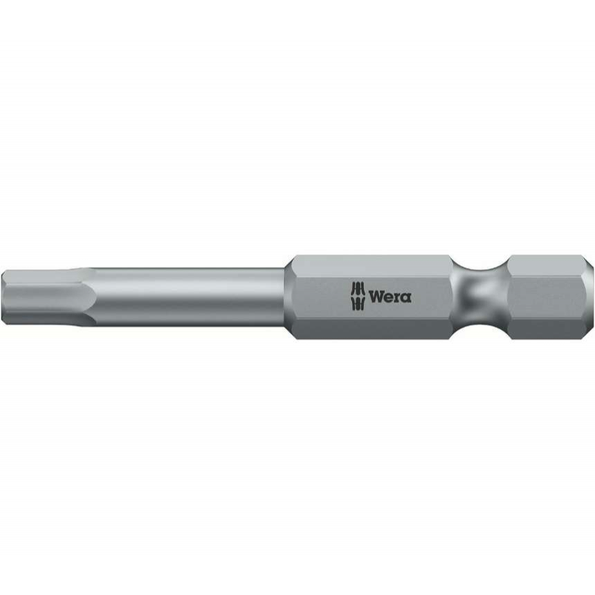 Wera 059605 Inbusový bit 3,0 mm - 840/4 Z Hex-Plus. Skrutkovací bit 1/4" Hex, 50 mm, pre skrutky so šesťhrannou hlavou