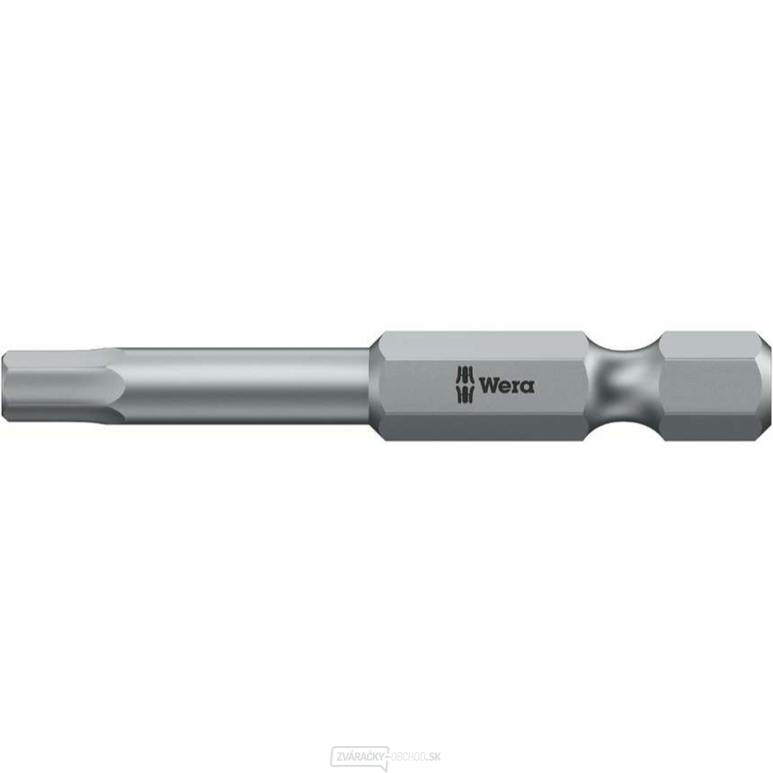 Wera 059605 Inbusový bit 3,0 mm - 840/4 Z Hex-Plus. Skrutkovací bit 1/4" Hex, 50 mm, pre skrutky so šesťhrannou hlavou