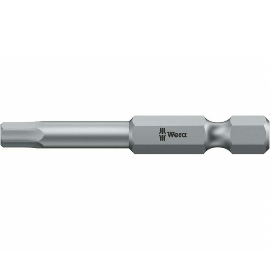 Wera 059603 Inbusový bit 2,0 mm - 840/4 Z Hex-Plus. Skrutkovací bit 1/4" Hex, 50 mm, pre skrutky so šesťhrannou hlavou