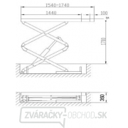 Nůžkový zdvihák 3200 kg do podlahy náhled