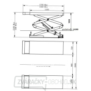 Nožnicový zdvihák do podlahy 3,5 t náhled