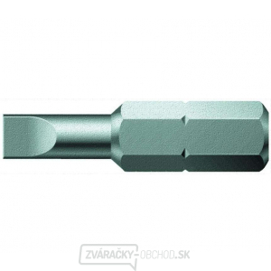 Wera 072063 Bit 1,2 x 8,0 - 800/1 Z. Skrutkovací bit 1/4 Hex, 25 mm, pre skrutky s rovnou drážkou Wera 072063 Bit 1,2 x 8,0 - 800/1 Z. Skrutkovací bit 1/4 Hex, 25 mm, pre skrutky s rovnou drážkou gallery main image