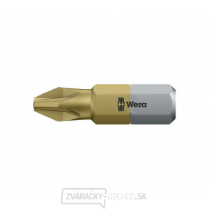 Wera 480222 Skrutkovací bit 1/4" PZ 2 typ 855/1 TiN Wera 480222 Skrutkovací bit 1/4" PZ 2 typ 855/1 TiN gallery main image