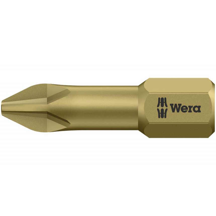 Wera 056610 Bit PH 2 - 851/1 TH. Skrutkovací bit 1/4 Hex, 25 mm pre skrutky s krížovou hlavou