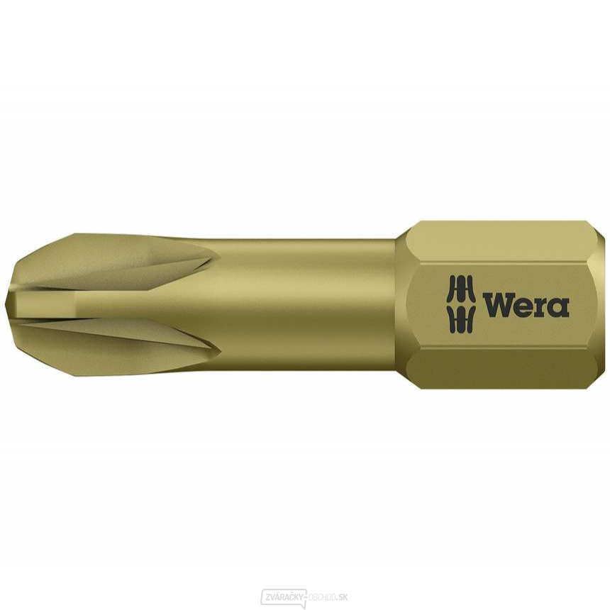 Wera 056925 Bit PZ 3 - 855/1 TH. Skrutkovací bit 1/4 Hex, 25 mm pre skrutky Pozidriv Phillips