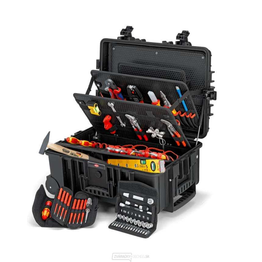 Kufrík na náradie KNIPEX 00 21 37 "Robust45" Elektro (63 dielov)