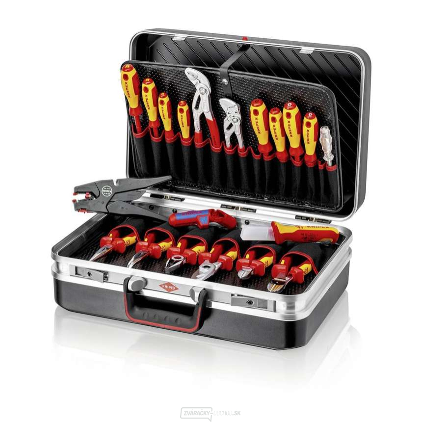 Kufrík na náradie KNIPEX 00 21 20 vrátane 20 častí náradia
