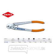 Nožnice na drôty, laná, káble a kmene 600 mm KNIPEX 95 81 600 - leštené, plastové puzdrá gallery main image