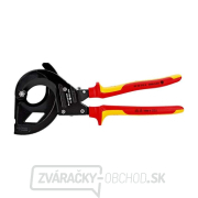 Káblové kliešte VDE KNIPEX 95 36 315 A, 315 mm - čierne, izolované viaczložkové puzdrá Náhľad