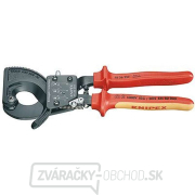 Káblové kliešte 250 mm KNIPEX 95 36 250 - 1000 V. Chrómované, viaczložkové VDE objímky Náhľad