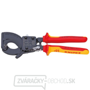 Káblové kliešte 250 mm KNIPEX 95 36 250 - 1000 V. Chrómované, viaczložkové VDE objímky gallery main image