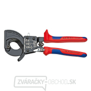 Nožnice na káble 250 mm KNIPEX 95 31 250 - leštená hlava, plastové puzdrá gallery main image