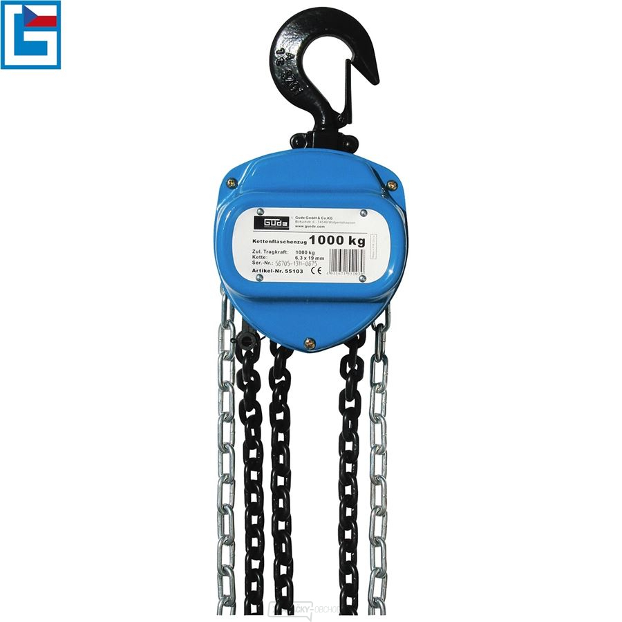 Reťazový kladkostroj 1000 kg - kladka