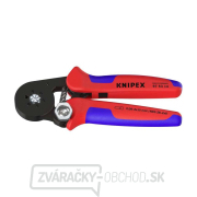 Samonastavovacie kliešte 180 mm KNIPEX 97 53 14 - na lisovanie káblových koncoviek. Pochrómované, plastové objímky Náhľad