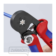 Samonastavovacie kliešte 180 mm KNIPEX 97 53 14 - na lisovanie káblových koncoviek. Pochrómované, plastové objímky Samonastavovacie kliešte 180 mm KNIPEX 97 53 14 - na lisovanie káblových koncoviek. Pochrómované, plastové objímky náhled