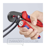 Samonastavovacie kliešte 180 mm KNIPEX 97 53 14 - na lisovanie káblových koncoviek. Pochrómované, plastové objímky Samonastavovacie kliešte 180 mm KNIPEX 97 53 14 - na lisovanie káblových koncoviek. Pochrómované, plastové objímky náhled