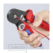 Samonastavovacie kliešte 180 mm KNIPEX 97 53 14 - na lisovanie káblových koncoviek. Pochrómované, plastové objímky Samonastavovacie kliešte 180 mm KNIPEX 97 53 14 - na lisovanie káblových koncoviek. Pochrómované, plastové objímky náhled