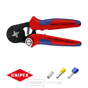 Samonastavovacie kliešte 180 mm KNIPEX 97 53 04 - na lisovanie káblových koncoviek Samonastavovacie kliešte 180 mm KNIPEX 97 53 04 - na lisovanie káblových koncoviek gallery main image