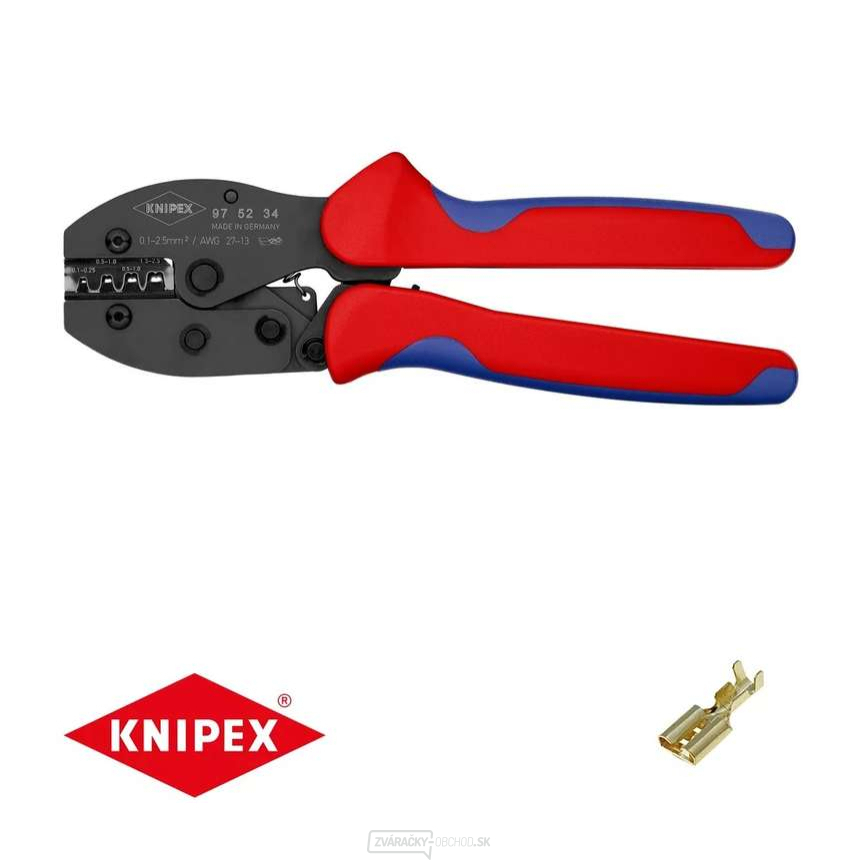 Krimpovacie kliešte PreciForce 220 mm KNIPEX 97 52 34