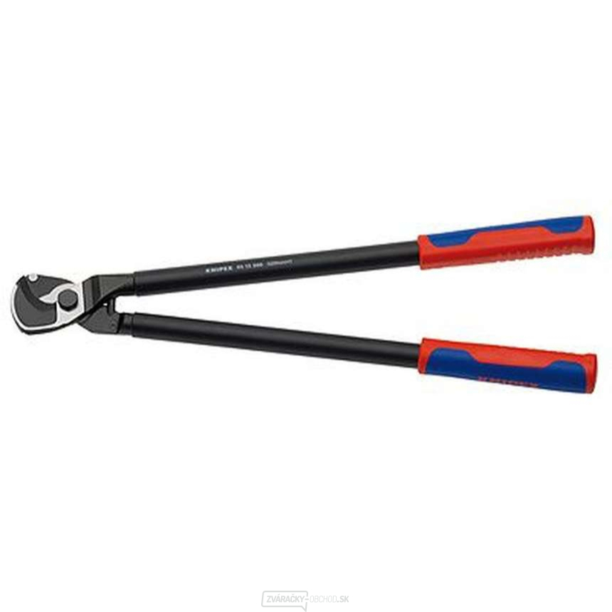 Káblové nožnice 500 mm. KNIPEX 95 12 500 - leštené, viaczložkové objímky Káblové nožnice 500 mm. KNIPEX 95 12 500 - leštené, viaczložkové objímky gallery main image