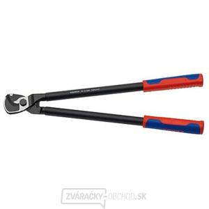 Káblové nožnice 500 mm. KNIPEX 95 12 500 - leštené, viaczložkové objímky Káblové nožnice 500 mm. KNIPEX 95 12 500 - leštené, viaczložkové objímky gallery main image