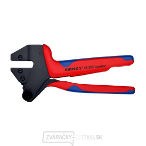 Viacúčelové lisovacie kliešte 200 mm Knipex 97 43 200 A, na vymeniteľné lisovacie profily gallery main image
