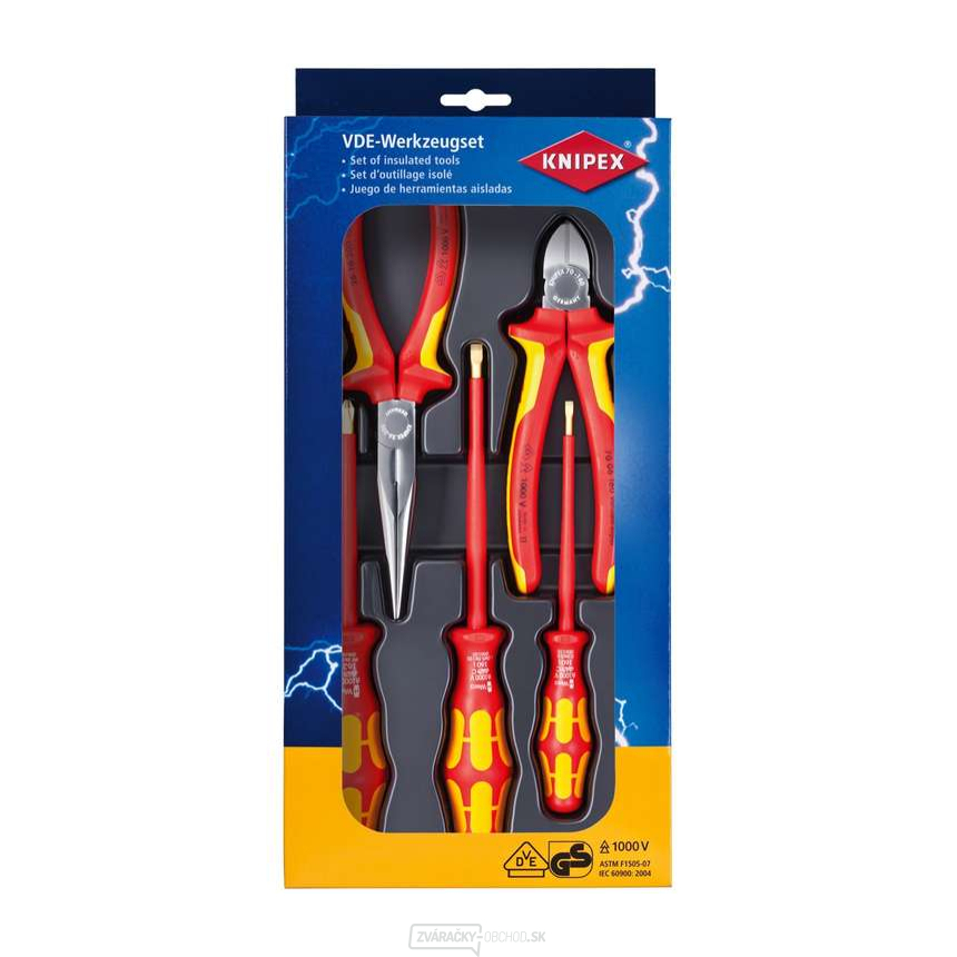 Balenie montážnych klieští KNIPEX 00 20 13 - sada 3 dielov