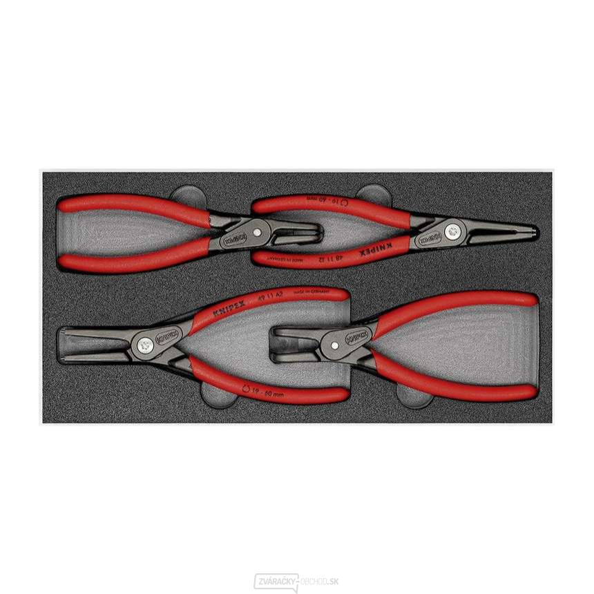 Knipex kliešte 00 20 01 V09 - SRZ 3 balenia v penovej vložke (sada 4 ks)