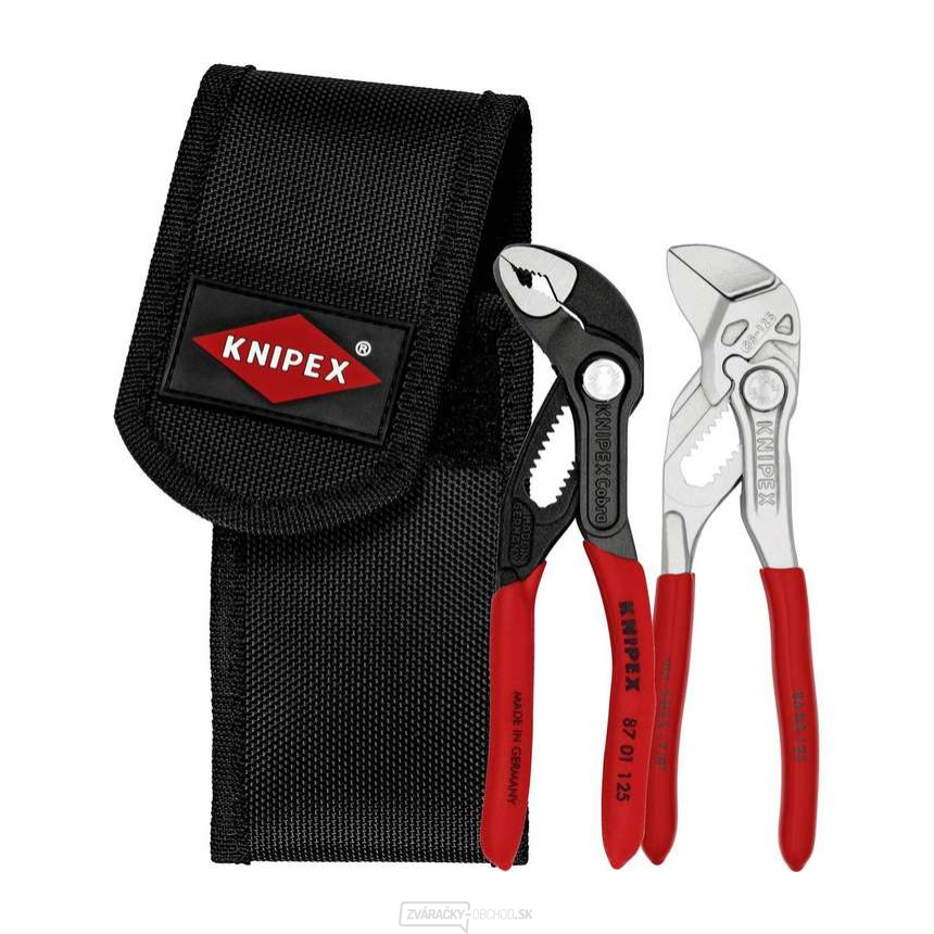 Kliešte KNIPEX 00 20 72 V04 v taške na opasok (2 ks)