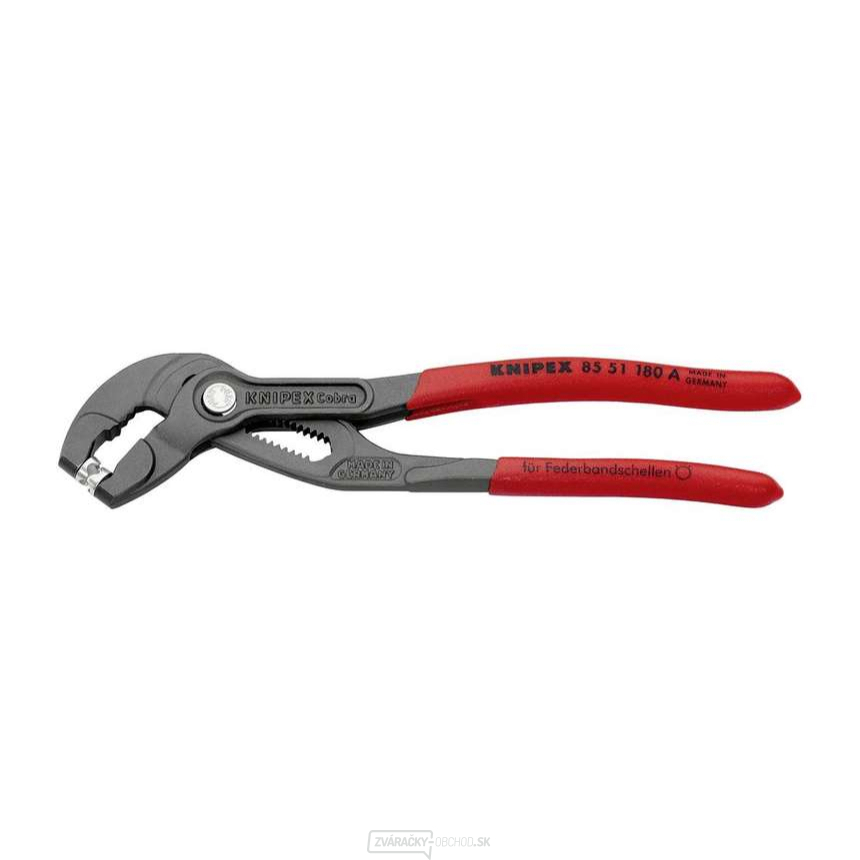 Kliešte na hadicové spony 180 mm Knipex 85 51 180 A
