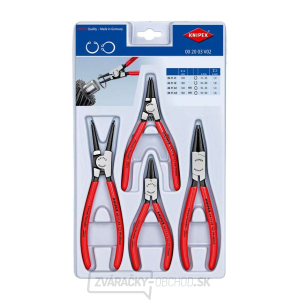 Kliešte na poistné krúžky Knipex 00 20 03 V02 (sada 4 ks) gallery main image